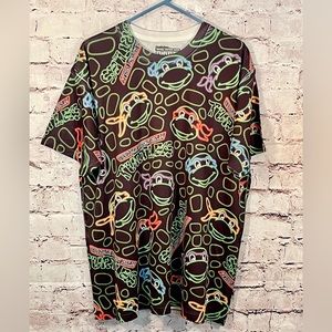 Teenage Mutant Ninja Turtle All-Over 
Graphic Tee Size XL